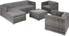 tectake® Rattan Lounge Lignano für 5 bis 6 Personen Produktbild-Vorschau 1