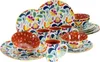 A collection of ceramic tableware with a colorful floral pattern. Náhľad obrázku produktu