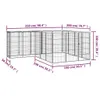 vidaXL 18-częściowy kojec dla psa czarny 50x100cm stal Podgląd zdjęcia produktu 5