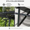Outsunny Ratten Beistelltisch, Runder Bistrotisch Produktbild-Vorschau 5