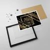 Gerahmtes Poster - Schwarzer Rahmen - Abstraktion Quadrat Produktbild-Vorschau 4
