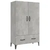 vidaXL Deska barowa beton szara 70x31x115 cm materiał Podgląd zdjęcia produktu 1