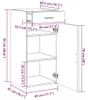 vidaXL Príborník Sonoma dub 45x42,5x93 cm Materiál na báze Náhľad obrázku produktu 8