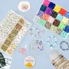Perlen zum Auffädeln, 7200+ Stück Perlen Set, 6mm Polymer Produktbild-Vorschau 2