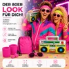Set 5 in 1 rosa retrò con fascia per capelli, stereo Anteprima dell’immagine prodotto 9
