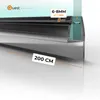 Seitliche Duschdichtung 200 cm, für Glas 6-8 mm, schwarz Produktbild-Vorschau 7