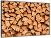 Wallario Wandbild Holzstapel gehackt - Holzscheite für den Produktbild-Vorschau 2