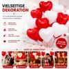 50x Herzballons Luftballons Ballons Luft, Helium - rot-weiß Produktbild-Vorschau 8