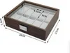 Etui für 10 Uhren mit Glasdeckel PDMDF05 Produktbild-Vorschau 3