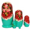 Matroschka Babuschka Matrjoschka Holzfiguren handbemalt Set Produktbild-Vorschau 3