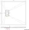 SMC Duschwanne 90x90cm schwarz Steinoptik mit Produktbild-Vorschau 3