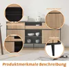 MODFU Buffet 4 Portes et 1 Tiroir - Bahut de Salon avec Voir les images du produit 8