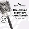 Olivia Garden Essential Blowout Classic Silver Hairbrush 85 Voir les images du produit 11