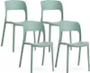 4er-Set stapelbare Stühle aus Polypropylen mit Glasfasern Produktbild-Vorschau 1