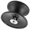 A close-up, angled view of a black pot lid handle with a silver screw and washer visible underneath. Anteprima dell’immagine prodotto