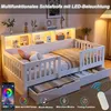 Letto singolo per bambini 90x200 cm con 2 cassetti, Anteprima dell’immagine prodotto 6
