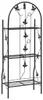 vidaXL třípatrový regál na rostliny černý 52 x 28 x 128 cm Náhled obrázku produktu 3
