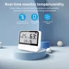 Tuya WiFi inteligentný teplomer vlhkomer vnútorný čas dátum Náhľad obrázku produktu 5