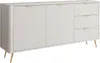 Kommode SCARLETT 163 2D3S mit Schubladen / Beige + Gold Produktbild-Vorschau 9