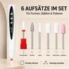 Nagelfräser 2‑in‑1 mit UV‑LED Lampe, Akku Nagelbohrgerät, Produktbild-Vorschau 2
