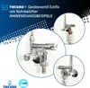 tecuro Geräteventil Eckfix mit Rohrbelüfter, zur Montage Produktbild-Vorschau 2