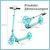 Faltbarer Scooter mit 110 kg Tragkraft, verstellbaren Produktbild-Vorschau 2