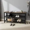 Panca porta scarpe Relaxdays, per 8 paia di scarpe, A x L x Anteprima dell’immagine prodotto 2