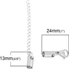 6 Sets Edelstahl Endkappen f. 4mm, m. Karabiner und Verlängerung Produktbild-Vorschau