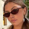Cat Eye Sonnenbrille Damen – Retro Oval Schmale Produktbild-Vorschau 7