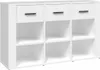 vidaXL Príborník biely 100x30x59,5 cm odvodený výrobok z Náhľad obrázku produktu 2