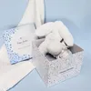 Doudou et Compagnie - Kaninchen Plüsch -25 cm - Weiß / Blau Produktbild-Vorschau 4