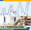 Jopassy Mehrzweckleiter 4x4 Alu Multifunktionsleiter Produktbild-Vorschau 5