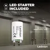 Ledvion Feuchtraumleuchte LED 2x150cm 2x28W 185lm/W 4000K Produktbild-Vorschau 6