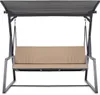 Auflagen für Hollywoodschaukel 170x50 + 170x50 cm  beige Produktbild-Vorschau 1