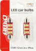 AMIO ZAROWKA LED 12-24V C5W C10W 39MM 12XSMD x Produktbild-Vorschau 1