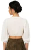 Dirndlbluse Erlabrunn Dreiviertelarm Puffarm ecru 34 Produktbild-Vorschau 6