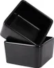 Two black ceramic bowls stacked on top of each other against a white background. Voir les images du produit