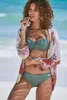 LASCANA Bügel-Bandeau-Bikini-Top Italy oliv Größe 42 Cup E Produktbild-Vorschau 2