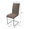 ML-Design 6er Set Esszimmerstuhl mit Rückenlehne, Braun, Produktbild-Vorschau 6