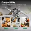 Messer Edelstahl für Thermomix TM7, TM6 & TM5 – Produktbild-Vorschau 3