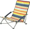 A striped camping chair on a white background. Produktbild-Vorschau