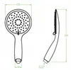 Juego de ducha con barra cromada, 3 boquillas, marca Fino Vista previa de la imagen del producto 2