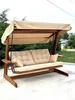 Skye Decor, Sia 2400 - Beige, altalena da giardino a tre Anteprima dell’immagine prodotto 1