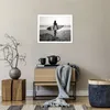 Poster - Poster ohne Rahmen - Frau Strand Surfen - 50x40 cm Produktbild-Vorschau 6