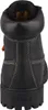 Das Bild zeigt einen schwarzen Stiefel der von der Seite betrachtet wird. Er hat eine glatte Oberfläche und eine robuste Sohle die ihm ein modernes Aussehen verleiht. Produktbild-Vorschau