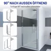 Duschtür 100cm Pendeltür Dusche Nischentür Drehtür Produktbild-Vorschau 5