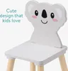 Navaris Kindersitzgruppe 3tlg. aus Holz - 1 Kindertisch 2 Produktbild-Vorschau 3