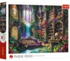 Puzzle da 1000 pezzi "La biblioteca magica" TREFL Anteprima dell’immagine prodotto 1