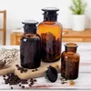 Contenitore per alimenti in vetro marrone con tappo a collo Anteprima dell’immagine prodotto 5