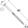 200x Holzschrauben Spanplattenschrauben 4,5x40mm Schrauben Produktbild-Vorschau 14
